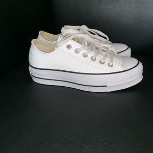 White Converse Platform Sneaker